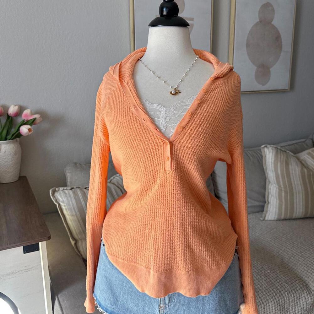 Gap Peach Thermal Hoodie